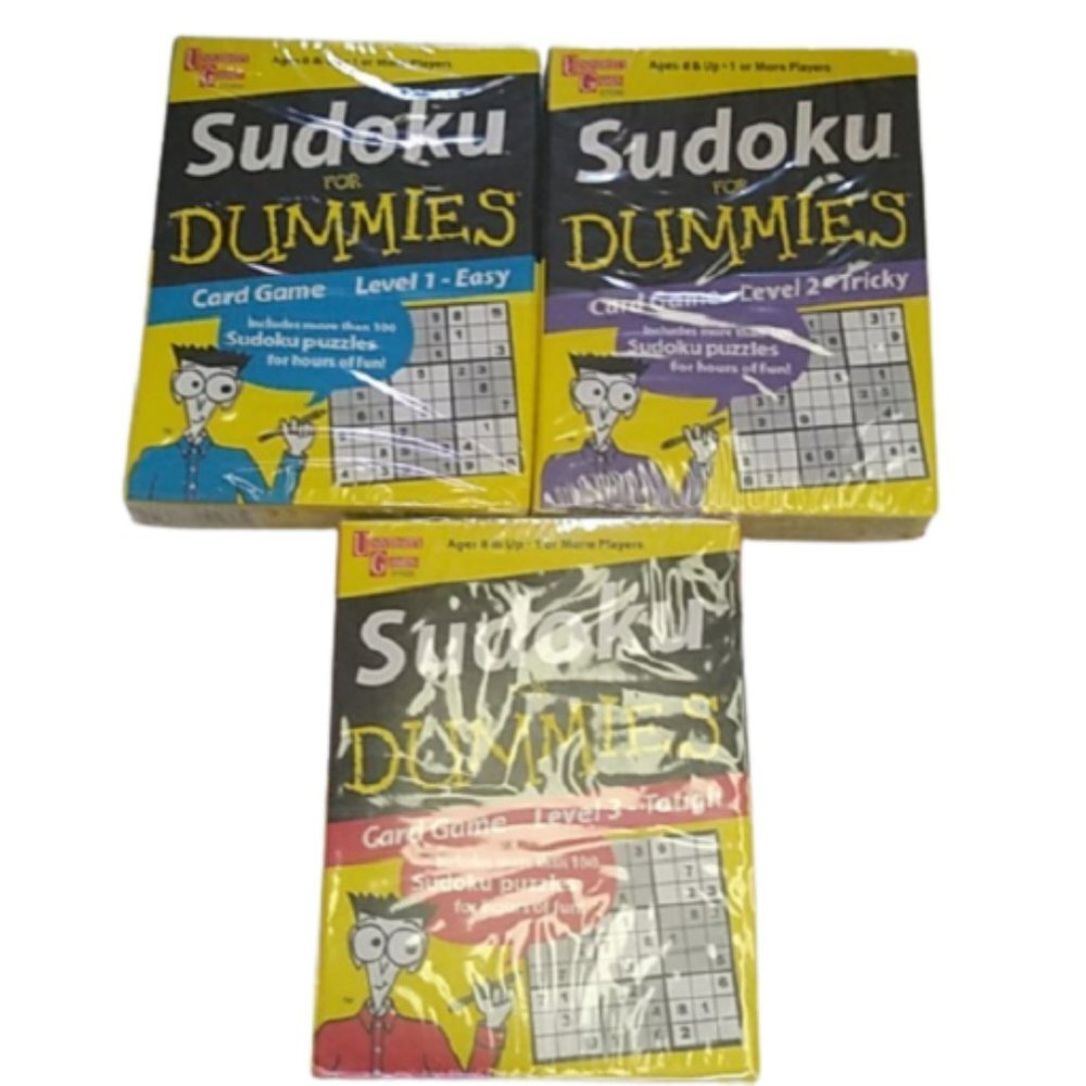Sudoku for Dummies Card Games Easy, Tricky…
